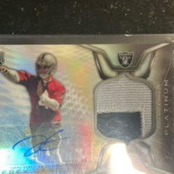 NEED GONE ASAP Derek Carr Refractor Card 