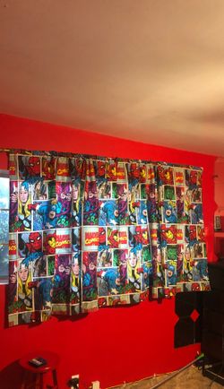 Marvel curtains 8 foot by 4 foot