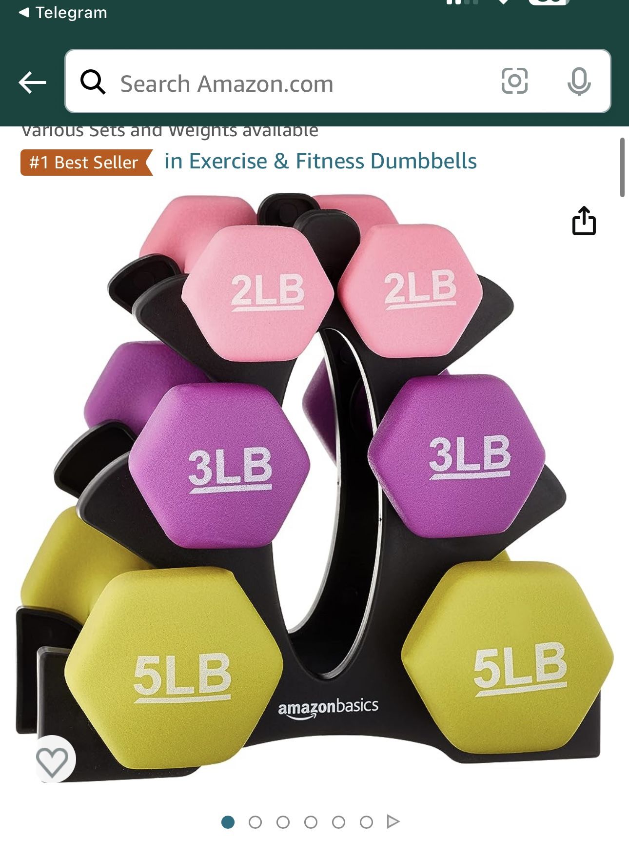 Dumbbell Set With Stand (new!)