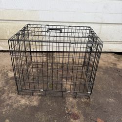 Cage for animals. Iron doghouse