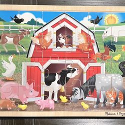 Melissa&Doug Barnyard Wooden Puzzle 