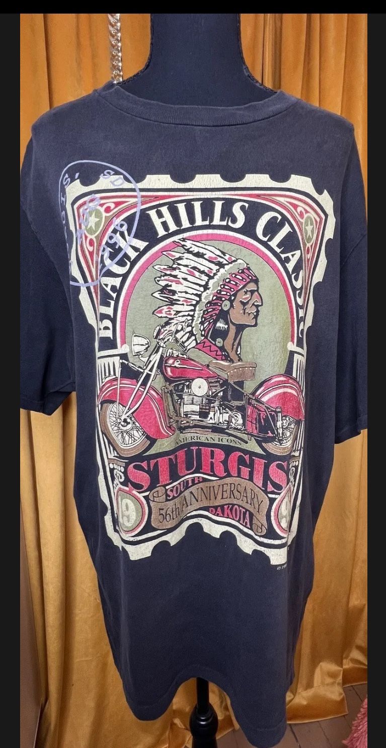 Rare Vintage 1996 Black Hills Classic Sturgis shirt. 56th anniversary edition
