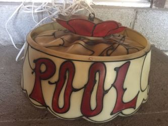 Very cool vintage pool table light rare