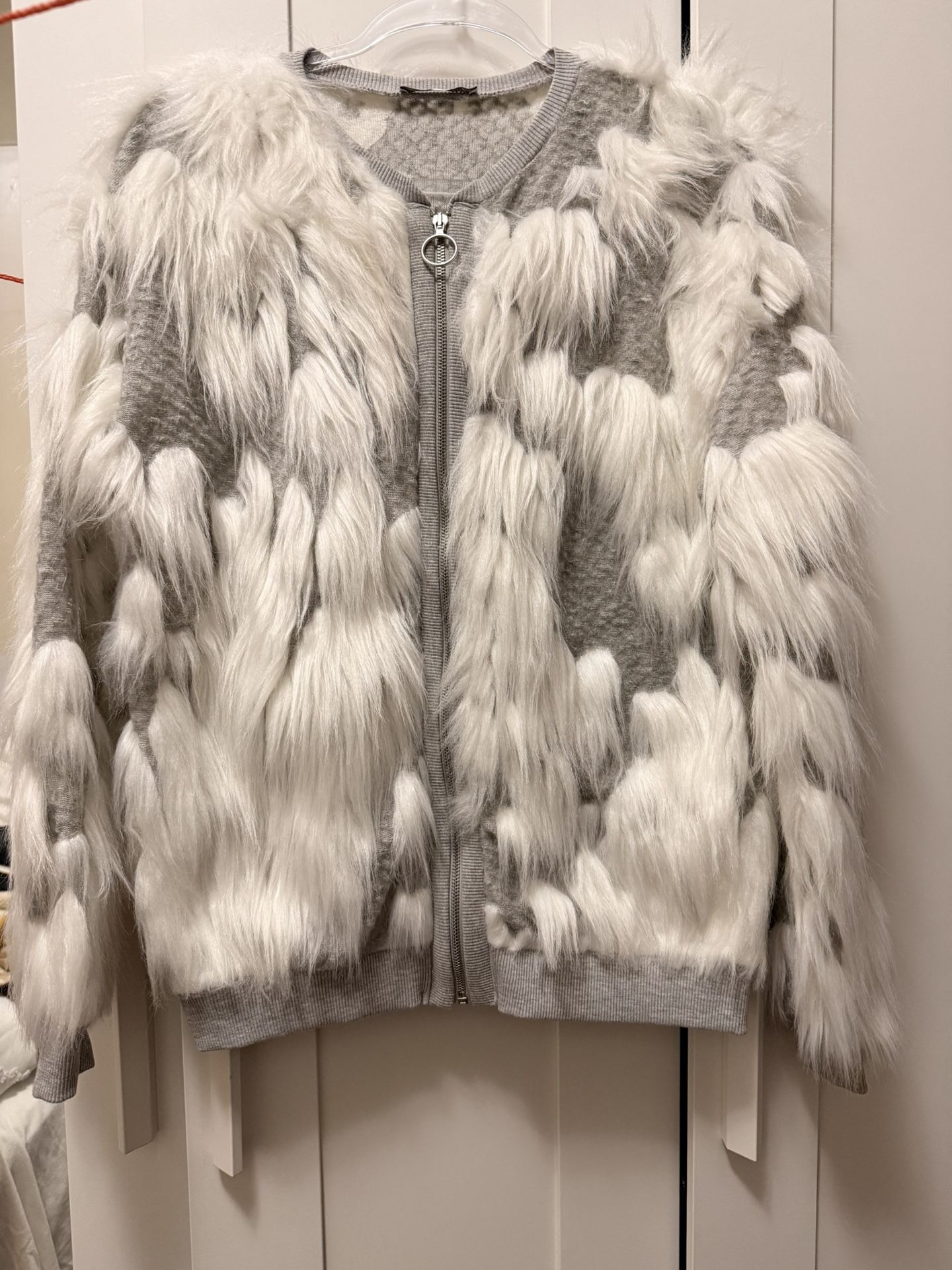 Zara Faux Fur Cardigan