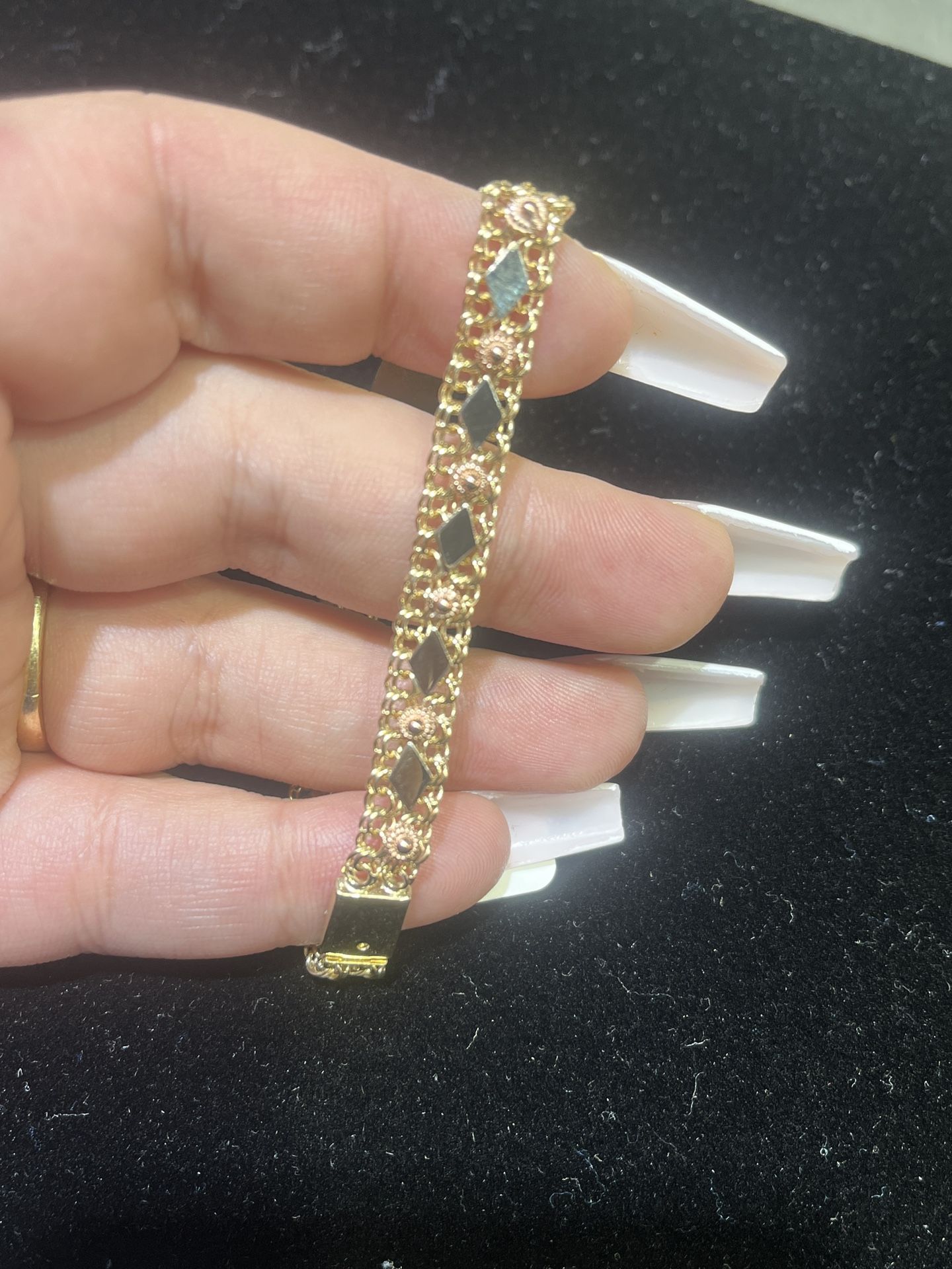 Tri Color Rose Bracelet