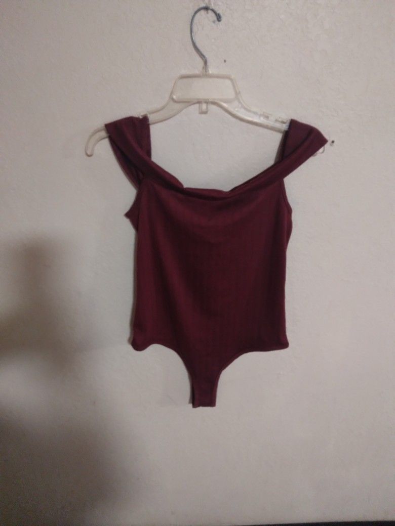 Ladies Rue21 Off Shoulder Bodysuit Size Large