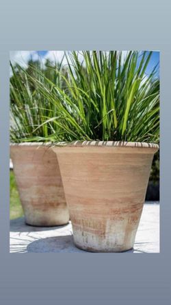 Terra cotta pots from Italy