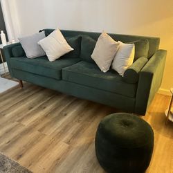 Emerald Green Sofa