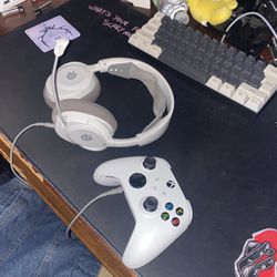 Xbox series s plus other monitor, keyboard, and headset
