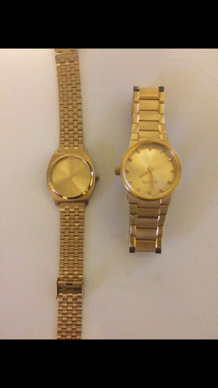Gold Nixon Watch (left sold) $100 obo