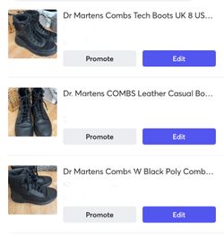 3 Pairs of Doc Martens Unisex EU 41 WUS 9 UK 7 Men 7.5/8