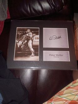 Peter Weller as RoboCop from the 1987 film,. 