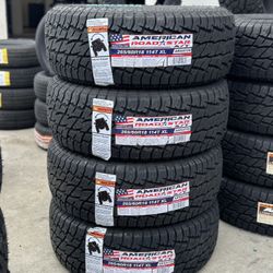 265/60/18 American AT New Tires Mounted And Balanced 