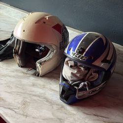 Old Motorcycle Helmets