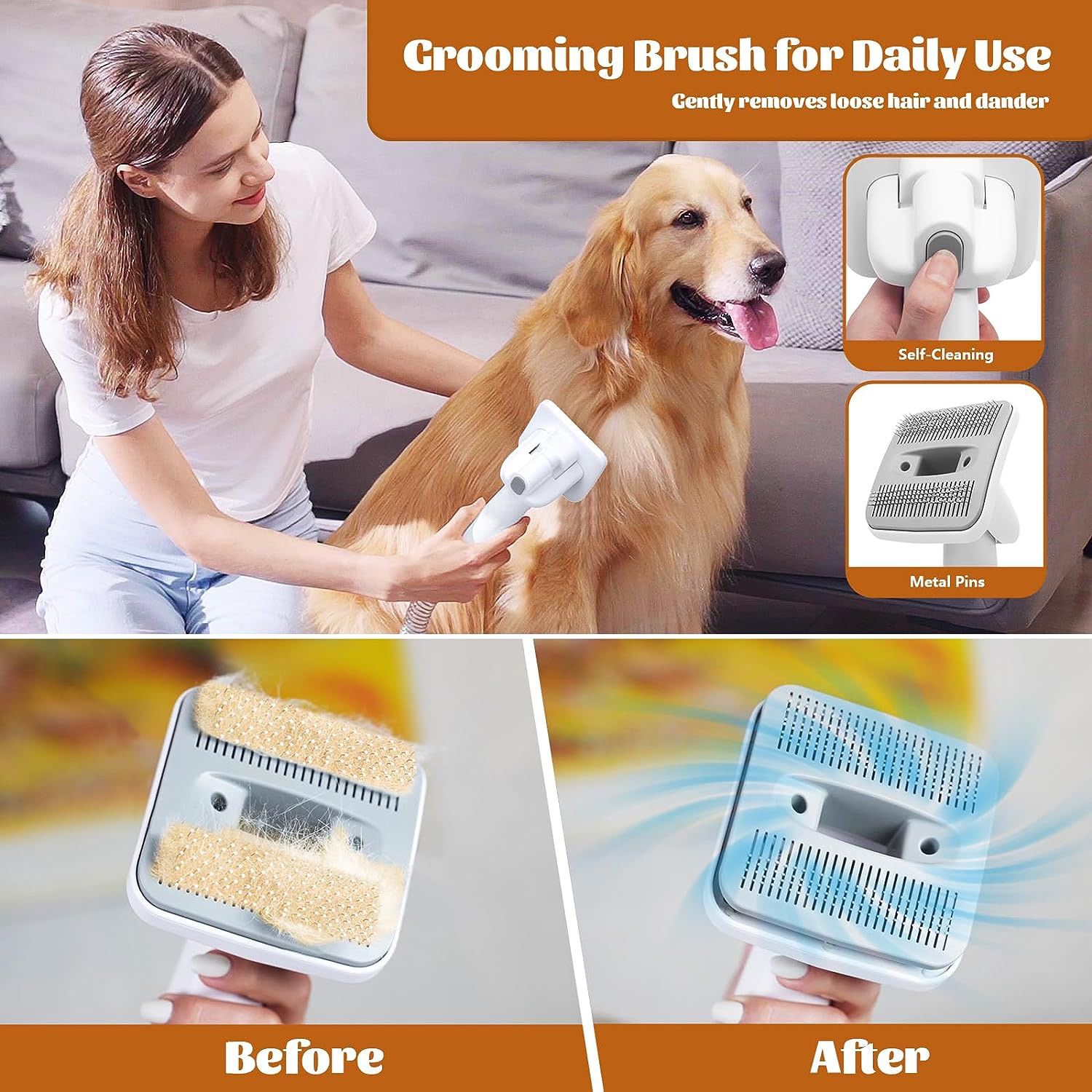 Brand New!!! In Box!!!  Pet Grooming Vacuum, Dog Grooming Kit with 1.8L Large Capacity (HABLÓ ESPAÑOL) 