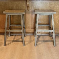 Pottery Barn Tibetan Bar Stool (Set Of 2)