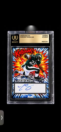 Lesean McCoy autograph Beckett certified auto