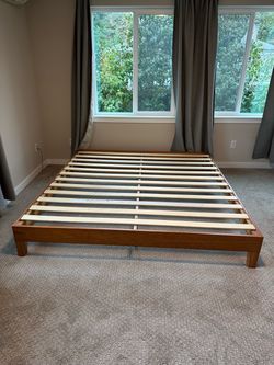 King size wooden bed frame