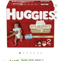 Huggies Size 2 174 Count NEW