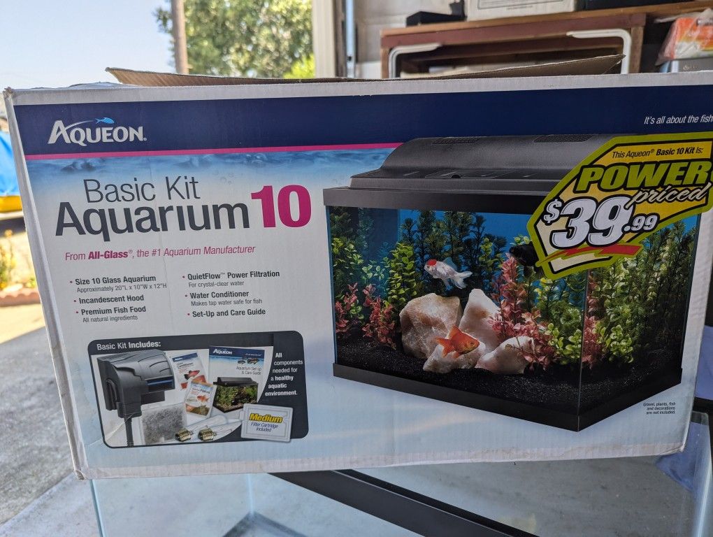 10 Gallon Fish Tank With Bright  lED &Top