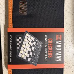 Mad Man Magnetic Travel Checkers Set