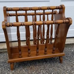 Solid Maple Magazine/Book Rack