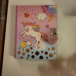 Beautiful Unicorn DIARY W/LOCK