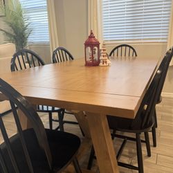Wood Farmhouse Dining Table