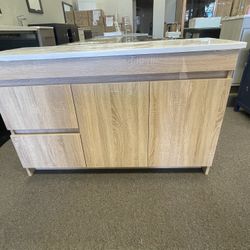 New 54” Bathroom Vanity- White Oak