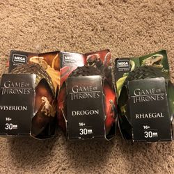 3 Mega Construx Game Of Thrones Eggs