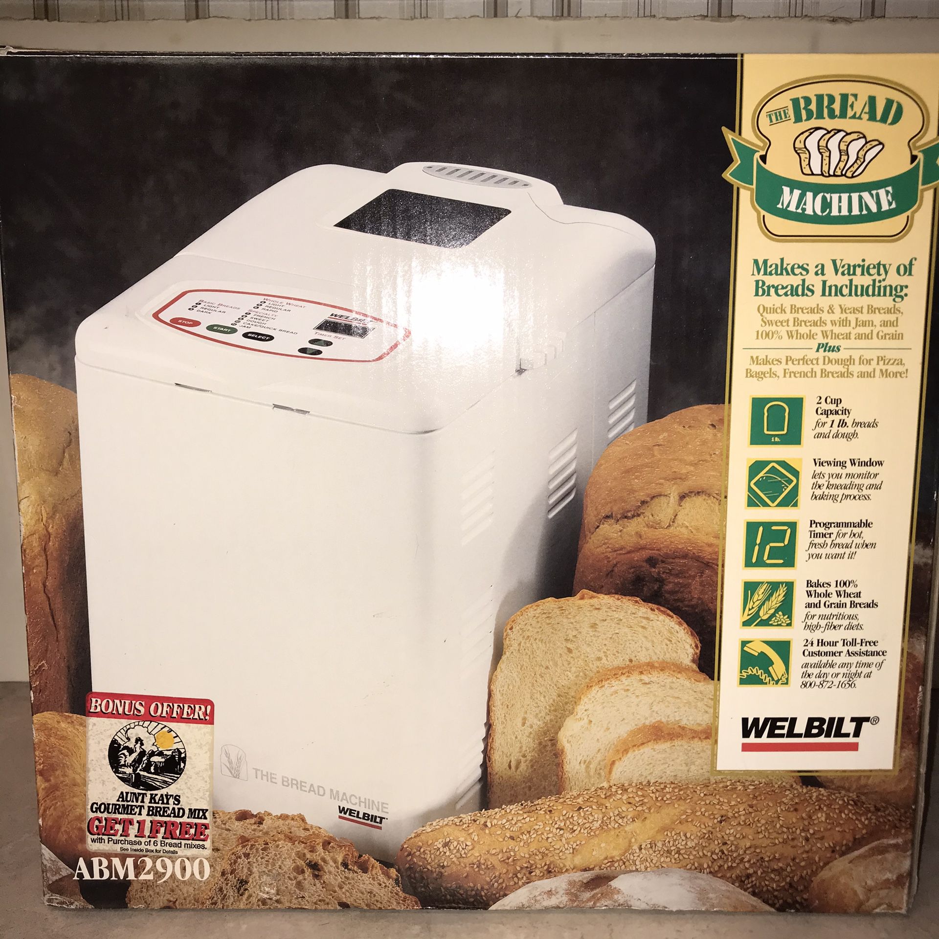 Welbilt Bread Machine Bread Maker ABM2900