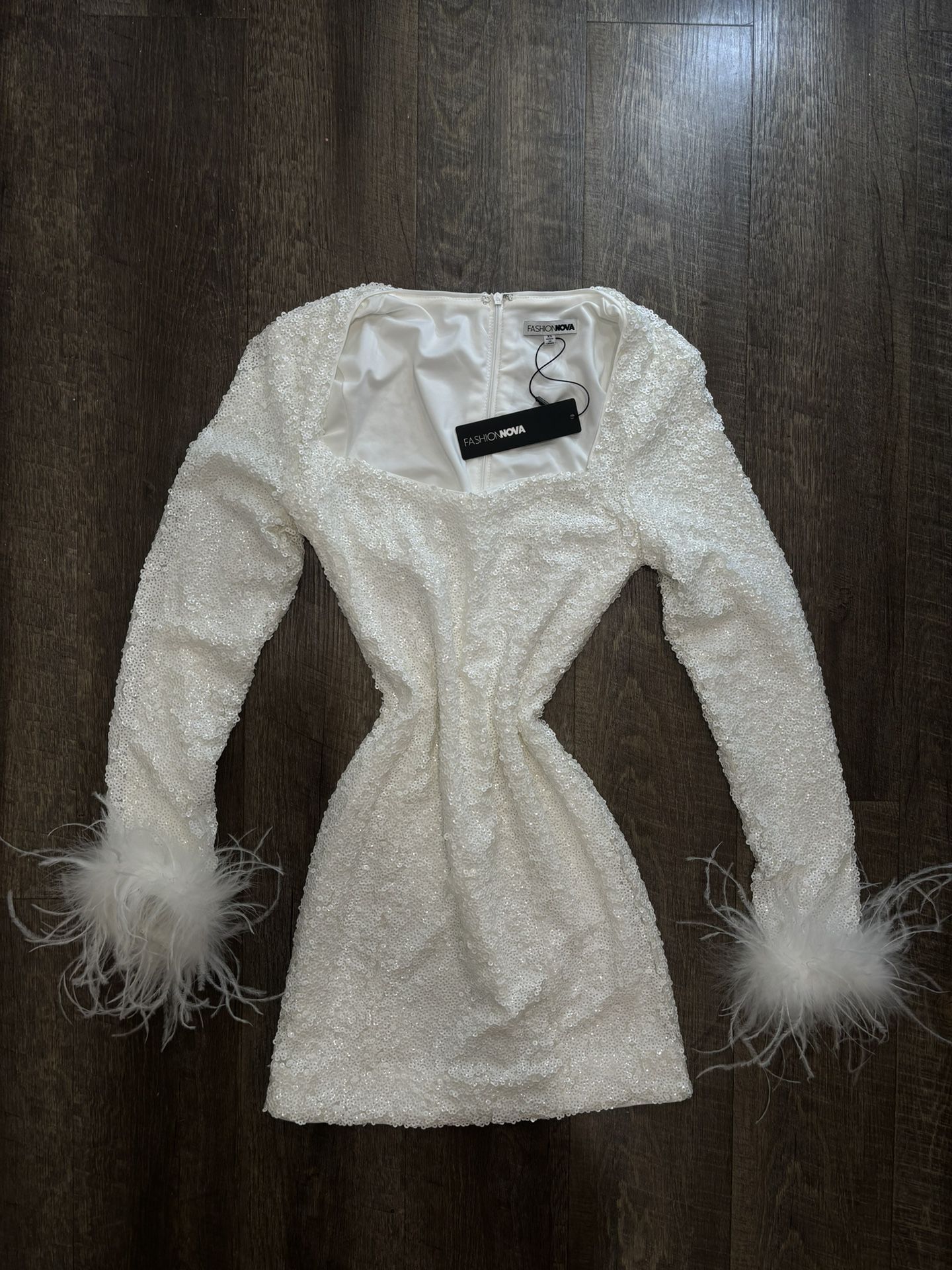 White Sequin Dress 🤍