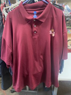ASU Sun Devils Mens Polo Shirt Size 2XL Maroon Arizona State NCAA