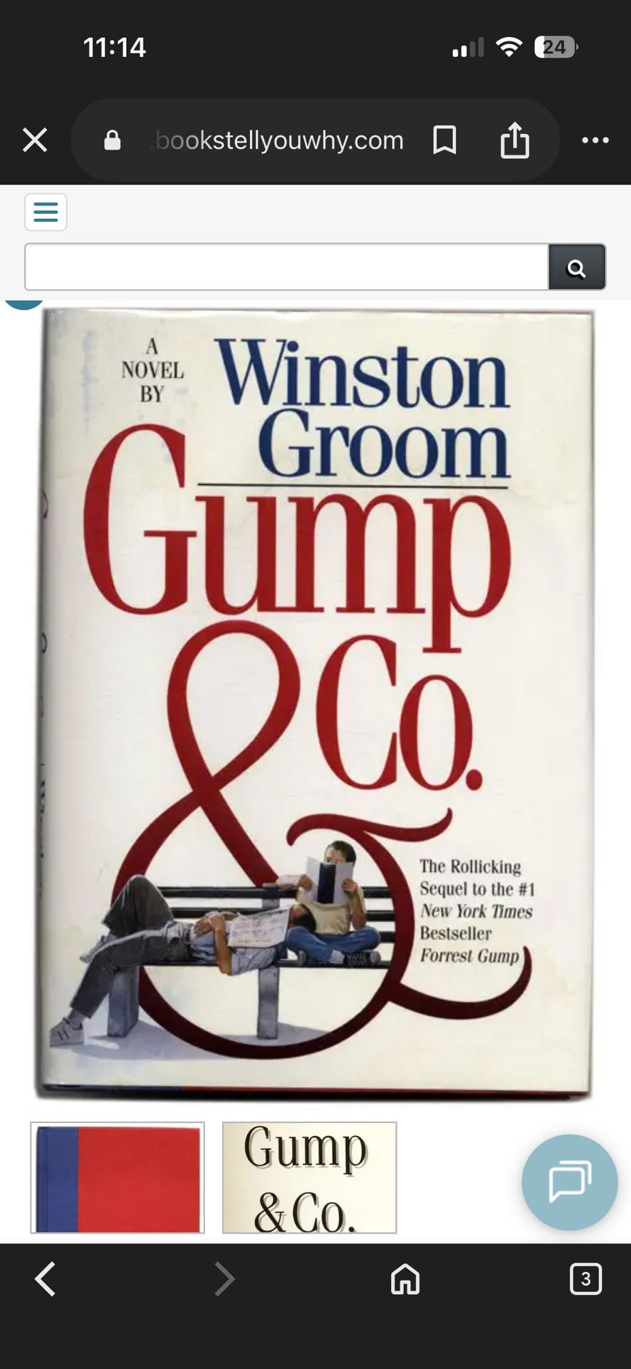 Gump And Co By Winston Groom. Forest Gump Sequel - Near Perfect Condition