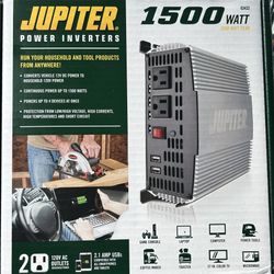 JUPITER 1,500 Watt Power Inverter! Brand New in Box!!