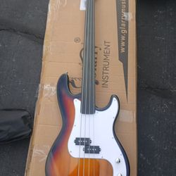 Fretless Bass FULL Size Rosewood Wood Solid Wood 