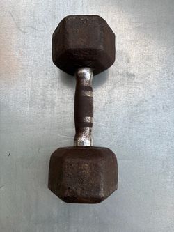 25lb Cast Iron Hex Dumbbell