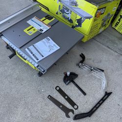 RYOBI 13 Amp 8-1/4 in. Compact Portable Corded Jobsite Table Saw (No Stand)  
