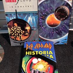 Pink Floyd, Def Leppard Vhs All For $20