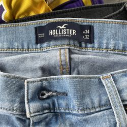 HOLLISTER light washed 34-32 skinny jeans 