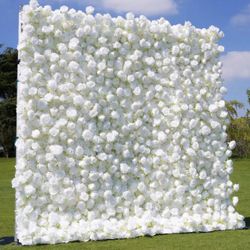 Flower Wall (White) - Daily | 8x8ft (Delivery + Setup)