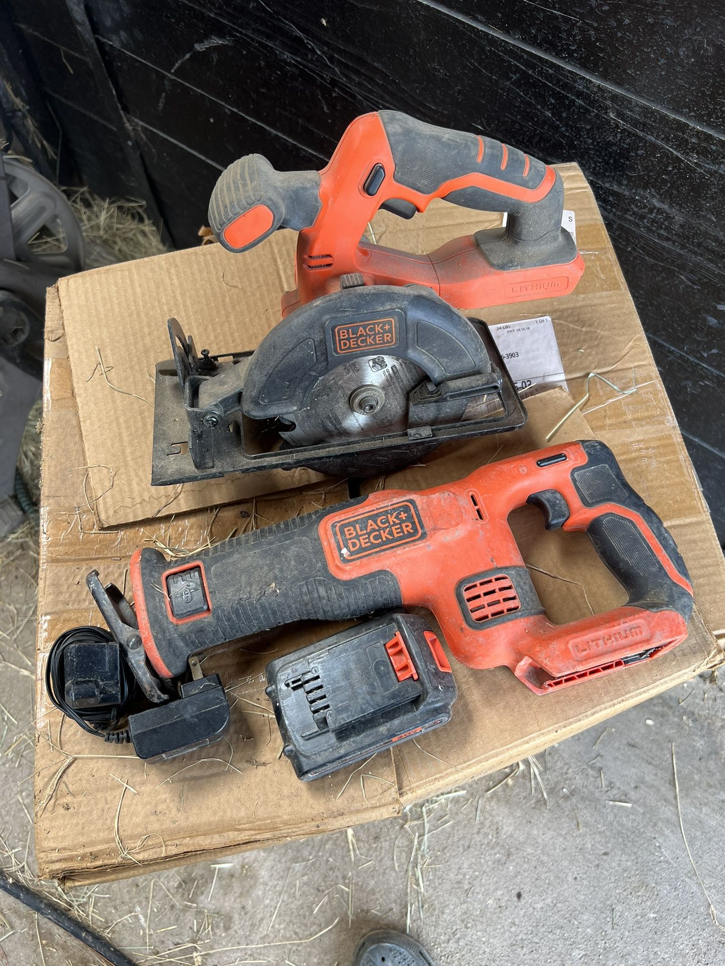 BLACK DECKER 20V Cordless Circular Saw Reciprocating Saw