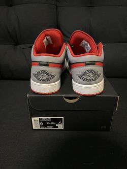 Jordan 1 Low Red Black White And Cement Grey