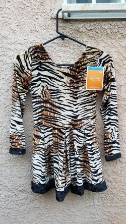 Costume Child Tiger Dress Size Large
