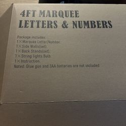 4ft Marquee Letters Numbers With Lights