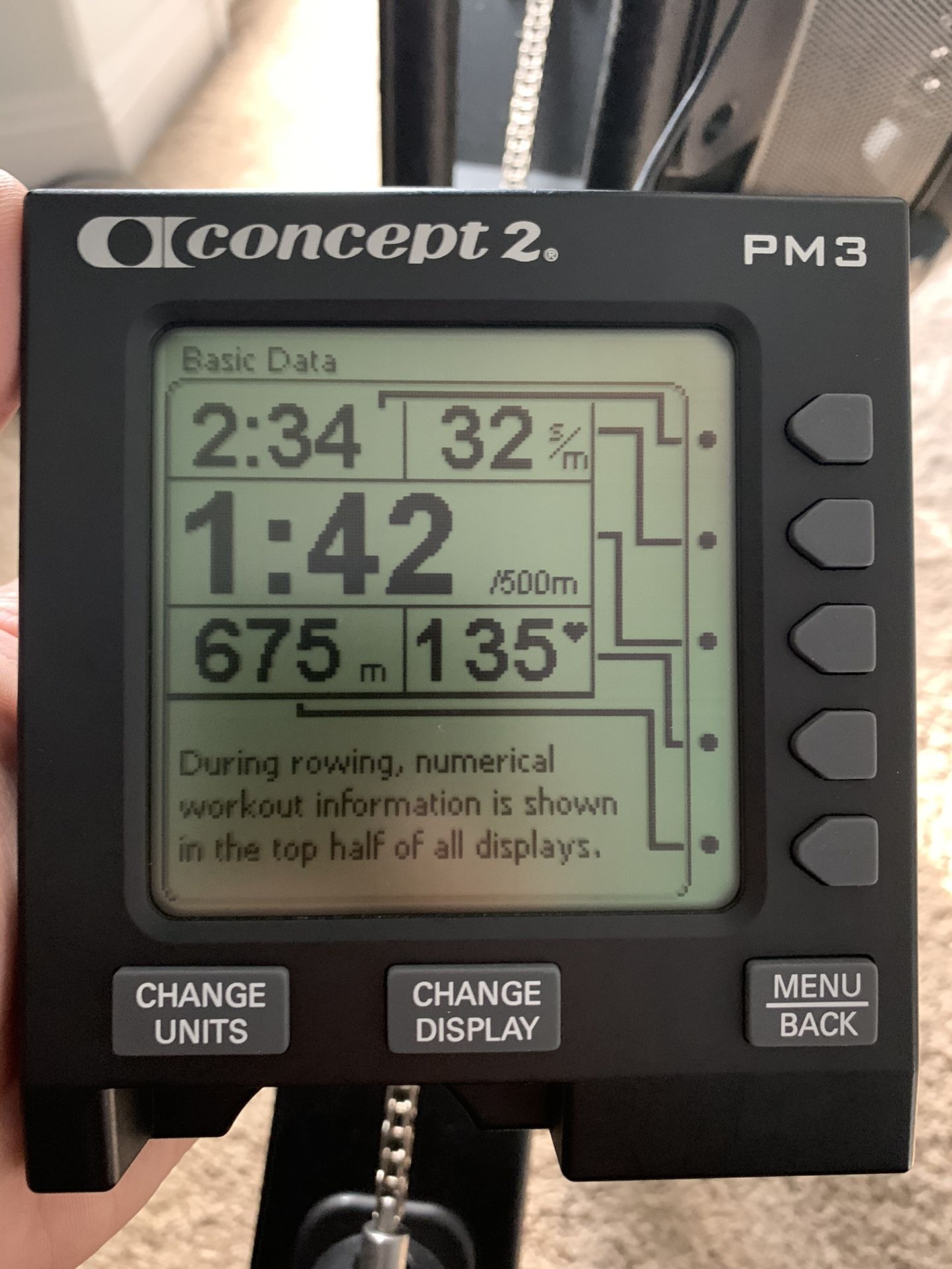 Concept 2 - PM3 Monitor (like new condition)