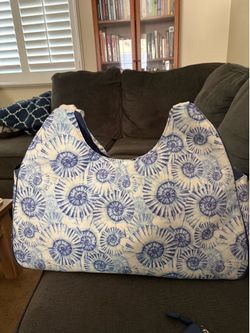 Cute Light Blue Beach Tote