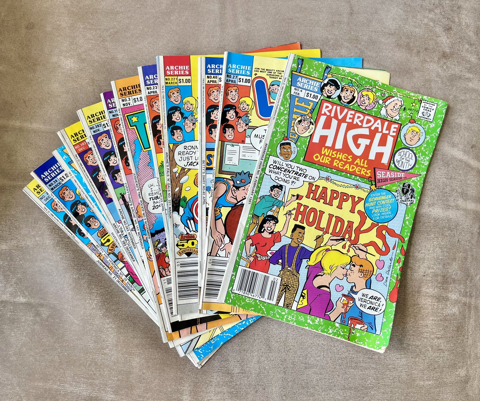 Vintage Archie Comics - Lot Of 12 - Archie Betty Jughead Veronica - Comic Books