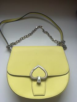 Kate Spade Yellow Leather Crossbody Bag
