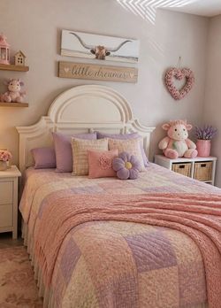 Queen bed frame with mattress and box spring